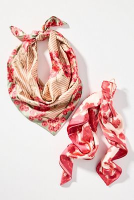 Bright Icon Hair Scarves, Set of 2
