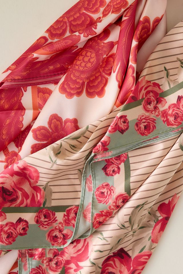 Summer Fruits Printed Hair Scarves, Set of 2 #2