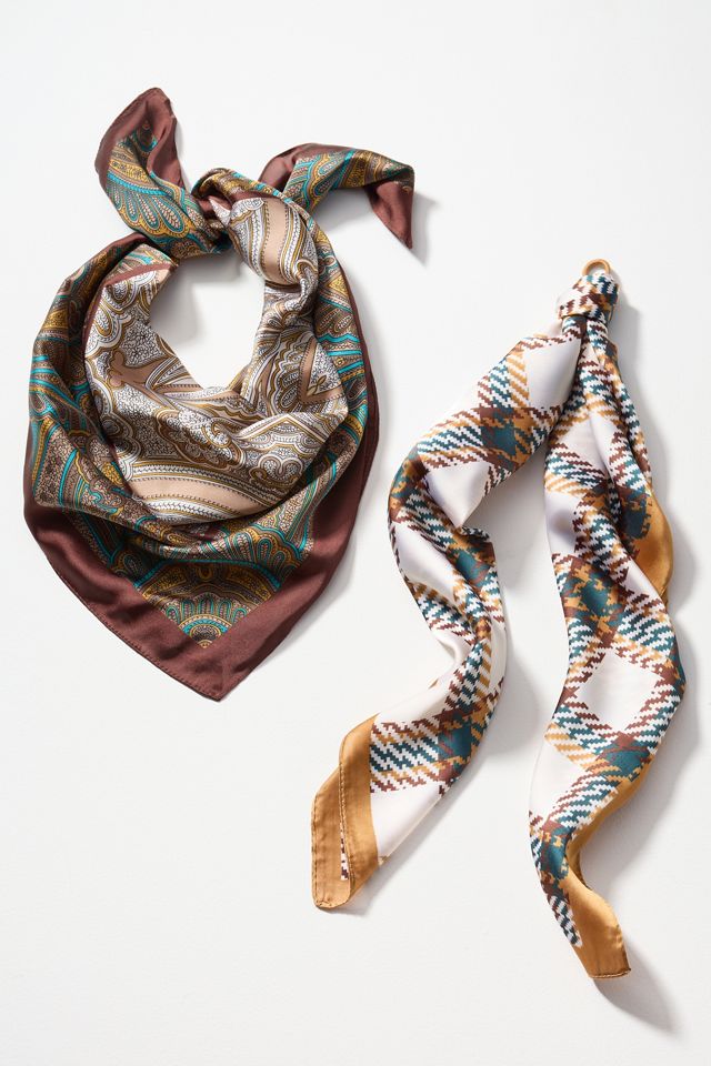 Printed Hair Scarves, Set of 2 #2
