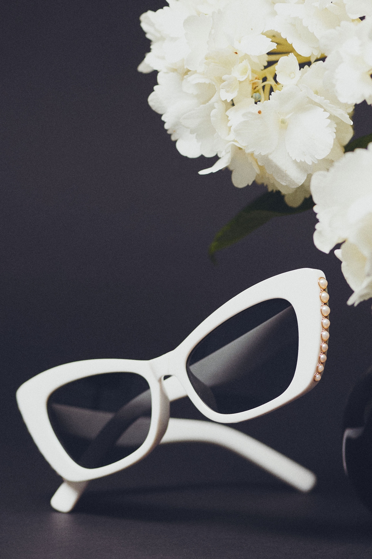 Fifth & Ninth Belle Pearl Trim Cat-Eye Sunglasses