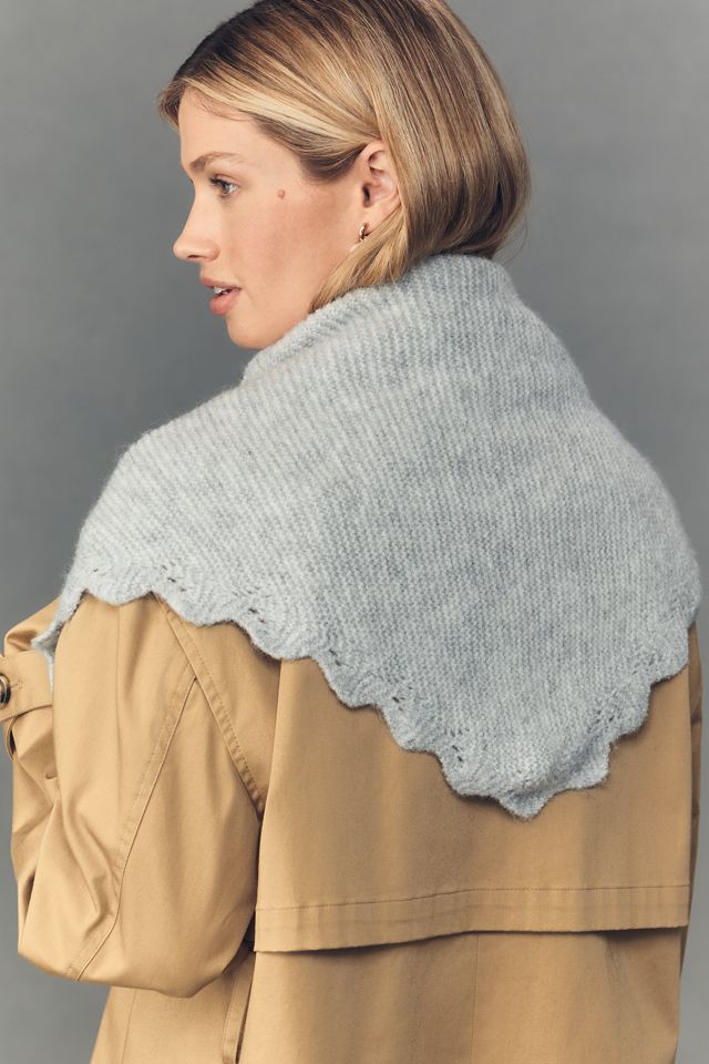 Scalloped Triangle Scarf #1