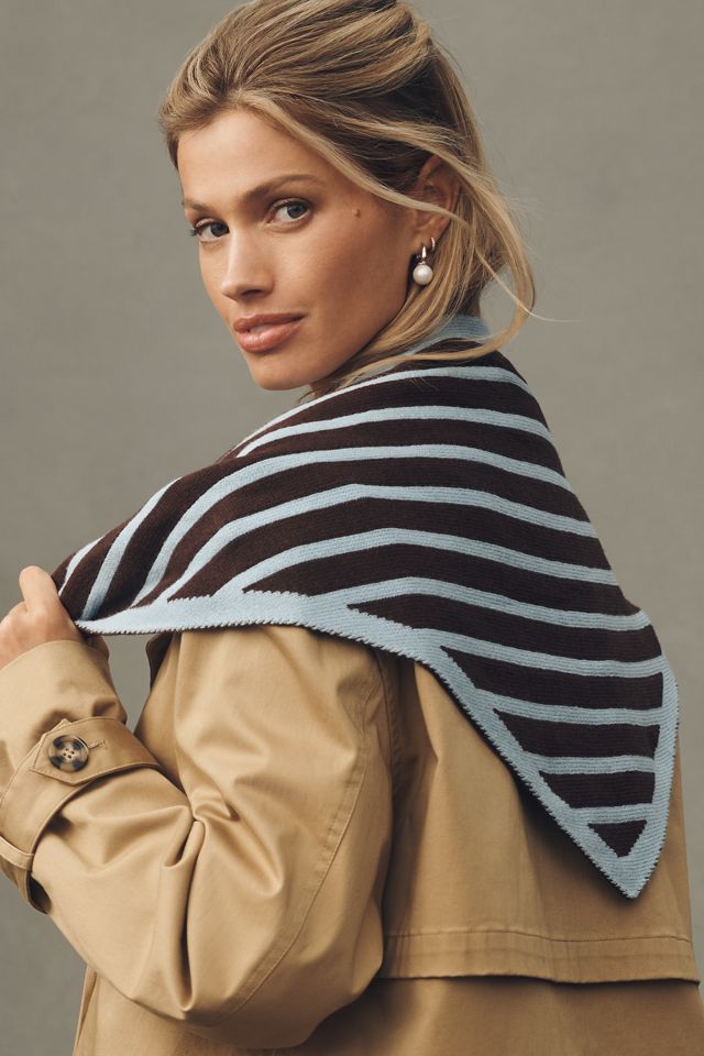 By Anthropologie Triangle Knit Scarf #1