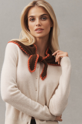 Anthropologie Triangle Wrap Scarf: Icon Edition In Brown