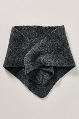 By Anthropologie Small Triangle Wrap Scarf In Gray