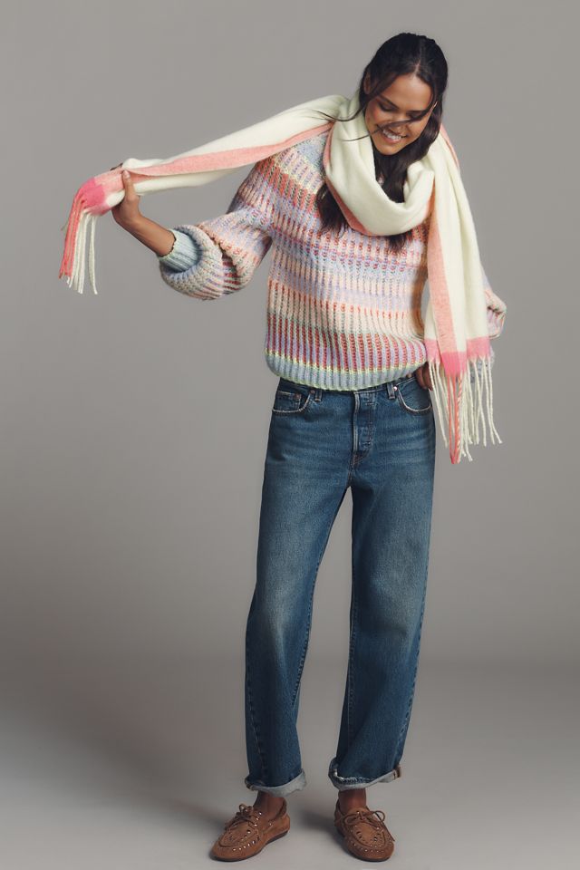 By Anthropologie Brushed Fringe Scarf