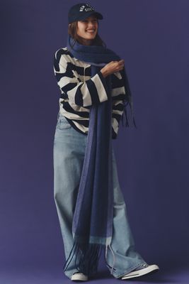 By Anthropologie Brushed Fringe Scarf