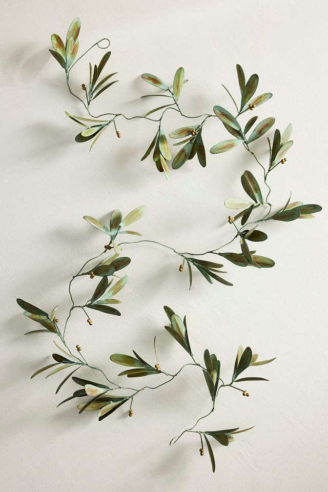 Green Mistletoe Iron Garland #2