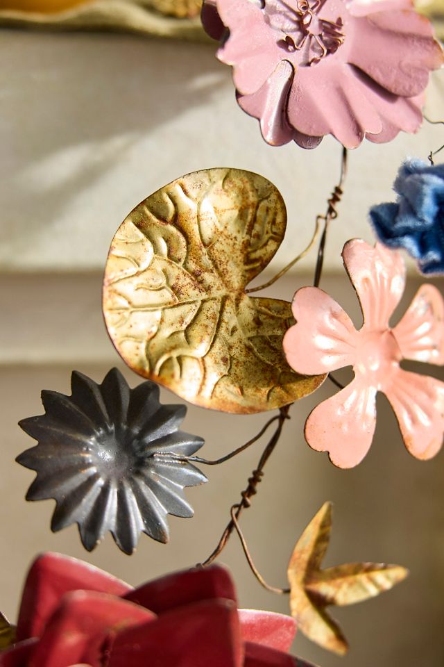 Mauve Florals Velvet + Iron Garland #1