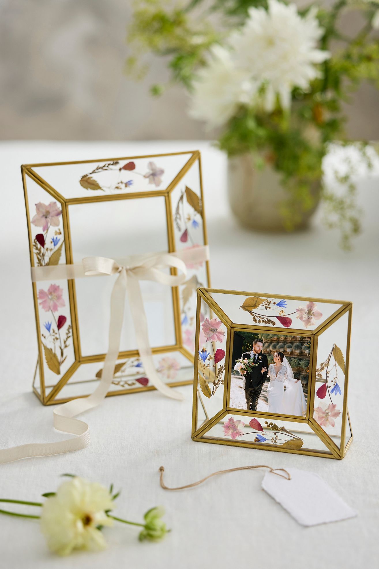Pressed Floral Frame, Multi - Multi, Standard, 9"