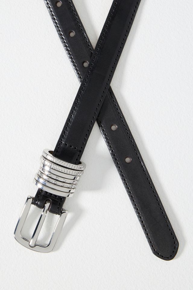 Skinny Multi-Keeper Leather Belt #2