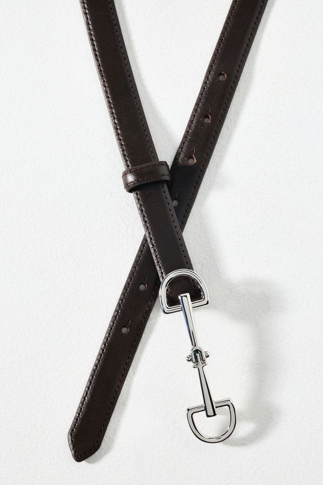 Skinny Horsebit Detail Belt #1
