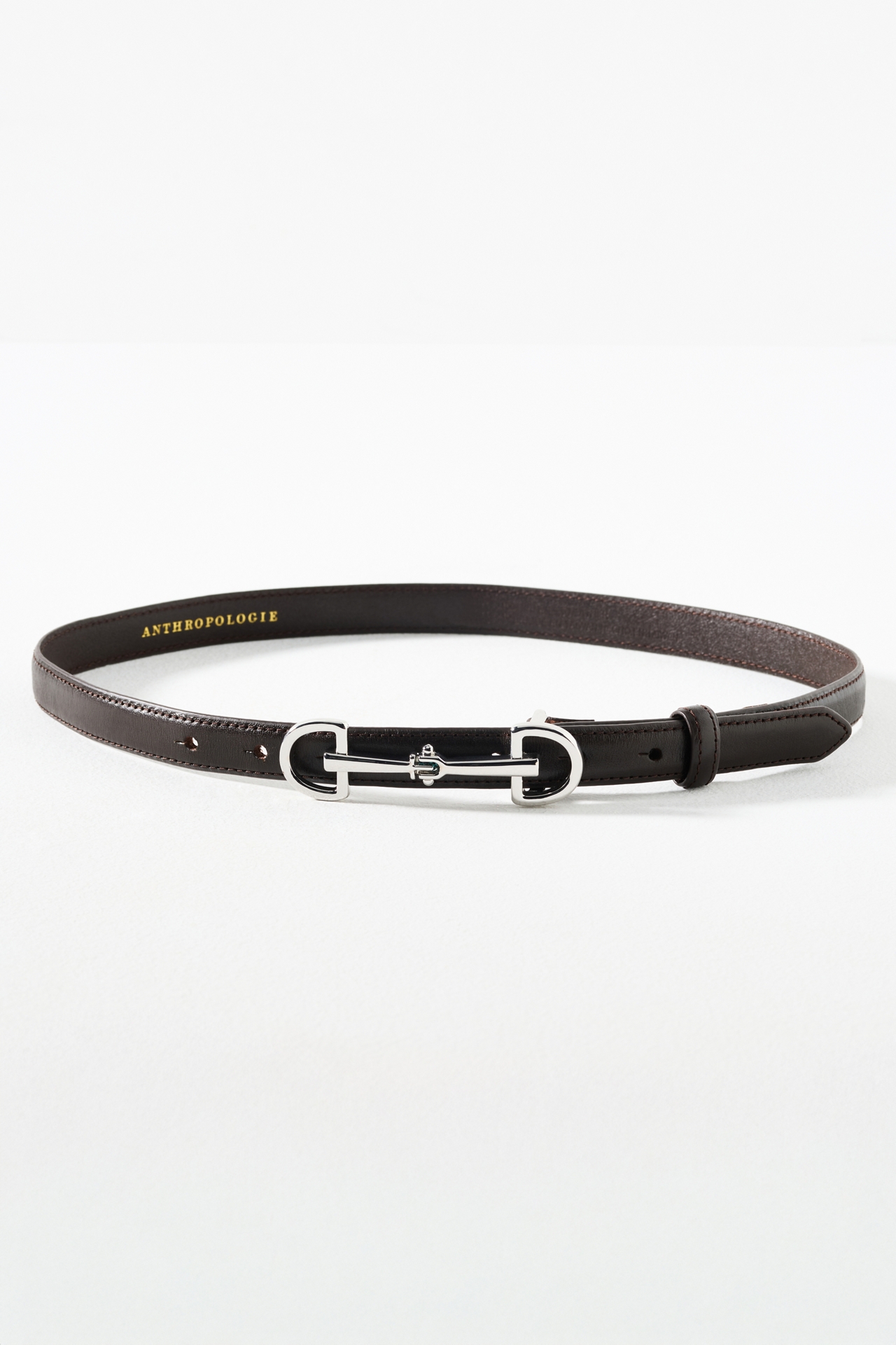 Skinny Horsebit Detail Belt