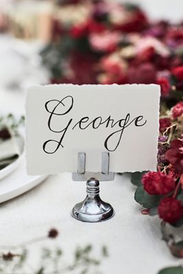 Metal Place Card Holders, Set of 12