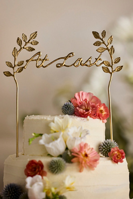 Terrain At Last Brass Cake Topper