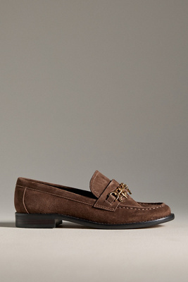 Dolce Vita Waylen Charm Chain Loafers In Brown