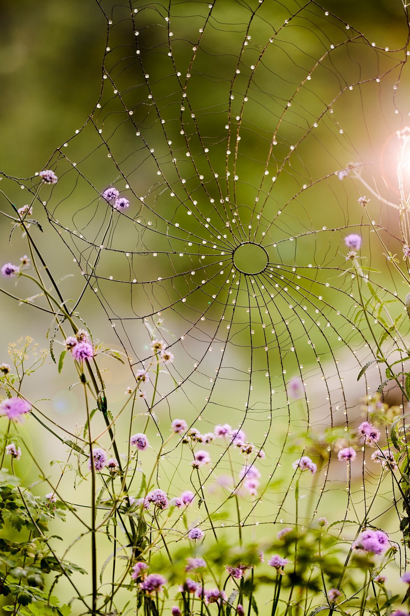 Spiderweb Wire Decor - Carbon, One Size