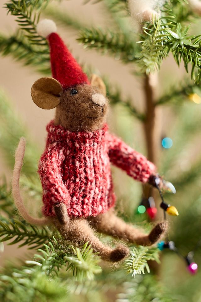 Twinkle Light Mouse Trio Felt Critters #1