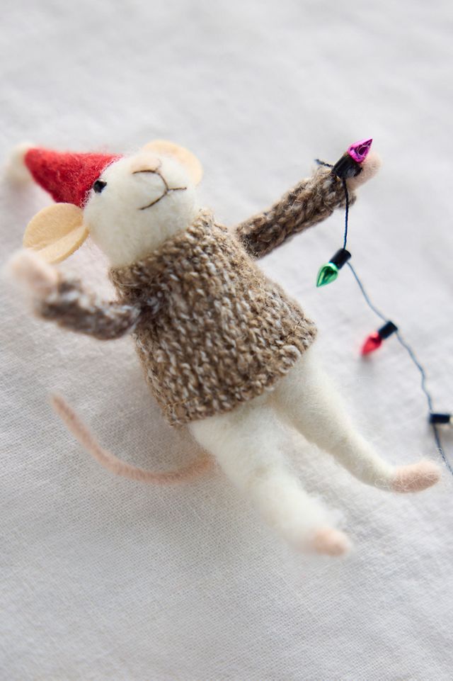 Twinkle Light Mouse Trio Felt Critters #3