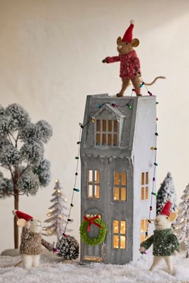 Twinkle Light Mouse Trio Felt Critters