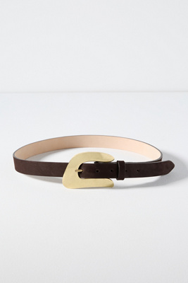 Streets Ahead Asher Shaped Buckle Belt In Black