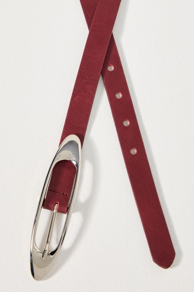 Streets Ahead Skinny Oval Buckle Belt #1