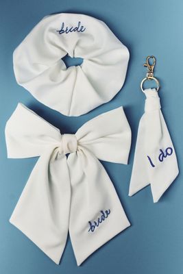 By Anthropologie Weddings Bride Satin Scrunchie