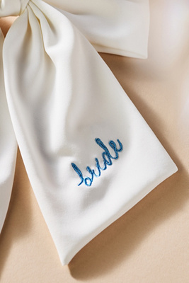 By Anthropologie Weddings Bride Satin Hair Bow