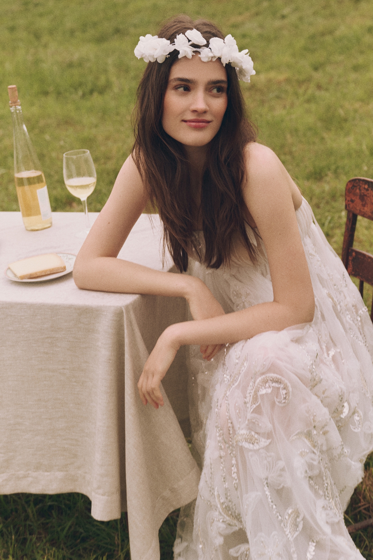 Twigs & Honey Silk Flower Hair Crown