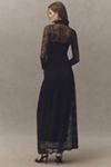 AFRM Amala Lace High-Neck Long-Sleeve Maxi Dress