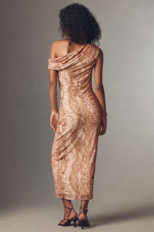 AFRM Holden Asymmetric One-Shoulder Midi Dress #1