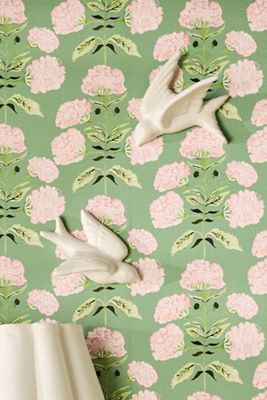 Flying Birds Ceramic Gallery Wall Charms, Set of 2
