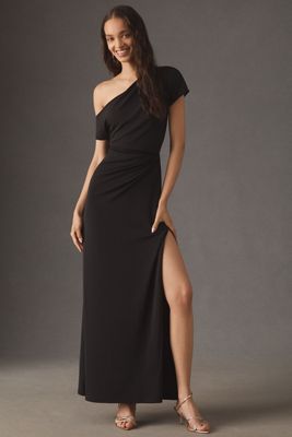 BHLDN Charlie Asymmetric One-Shoulder Sleeveless Jersey Maxi Dress