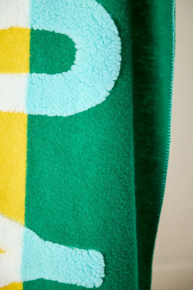 Juno Wool Blend Sherpa Fleece Throw Blanket #1