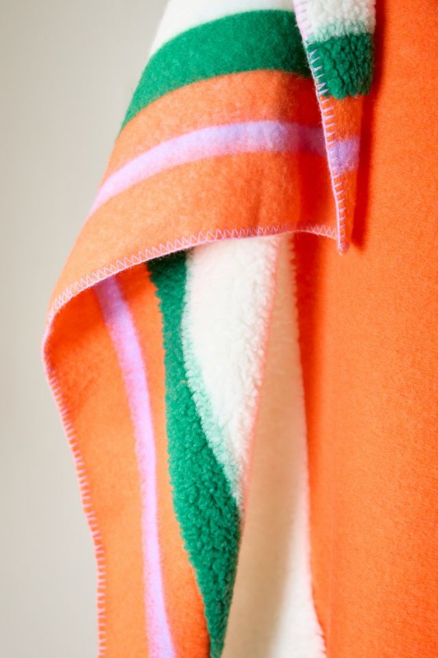 Juno Wool Blend Sherpa Fleece Throw Blanket #2