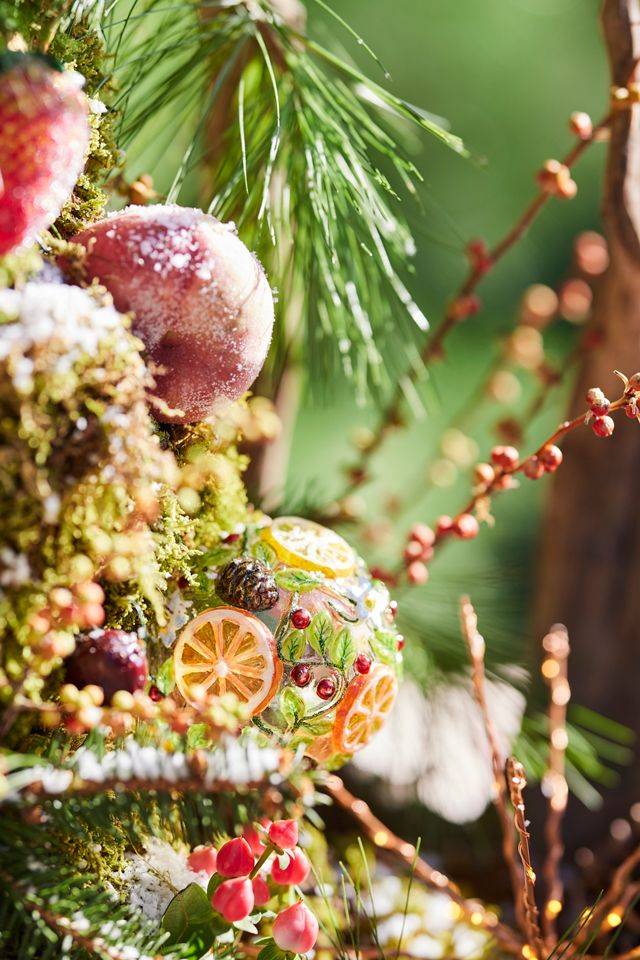 Citrus Slice Glass Globe Ornament #1