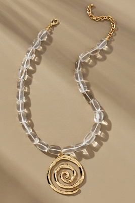 Lisa Says Gah Vortex Swirl Necklace In Gold