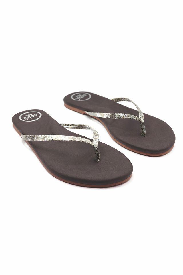 Solei Sea Copa Lizard Print Thong Sandals #2