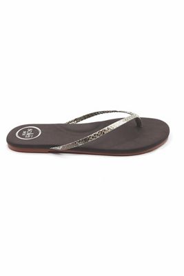 Solei Sea Copa Lizard Print Thong Sandals