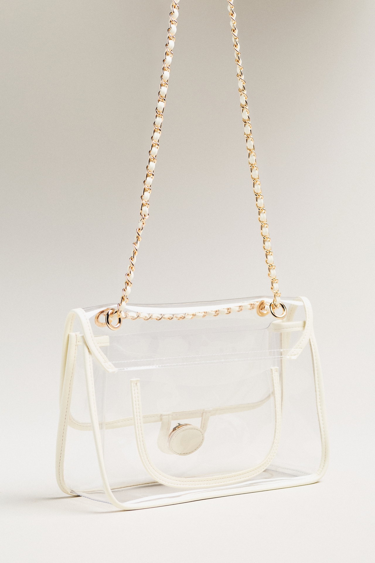 Clear Game Day Double-Strap Crossbody Bag
