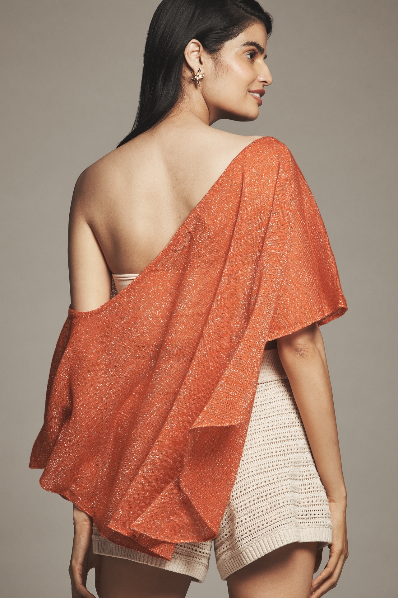 Ollari Lurex Poncho