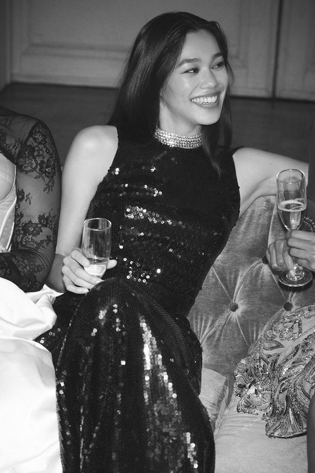 Bardot Portia Sequin Open-Back Maxi Dress #2