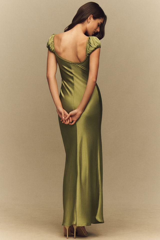 Bardot Stasia Satin Maxi Dress | Anthropologie