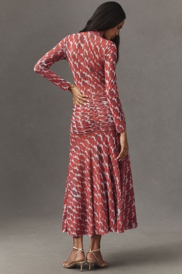 Bardot Lea Printed Mesh Midi Dress #2