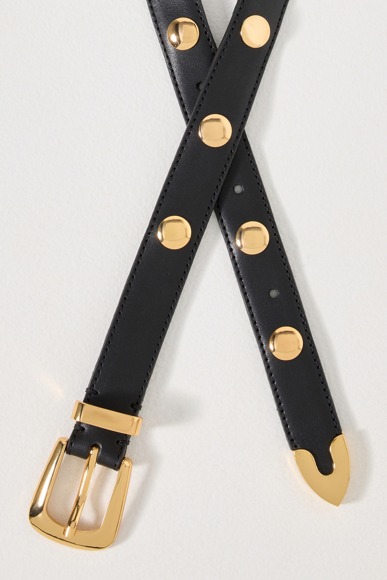 By Anthropologie Studded Western Belt