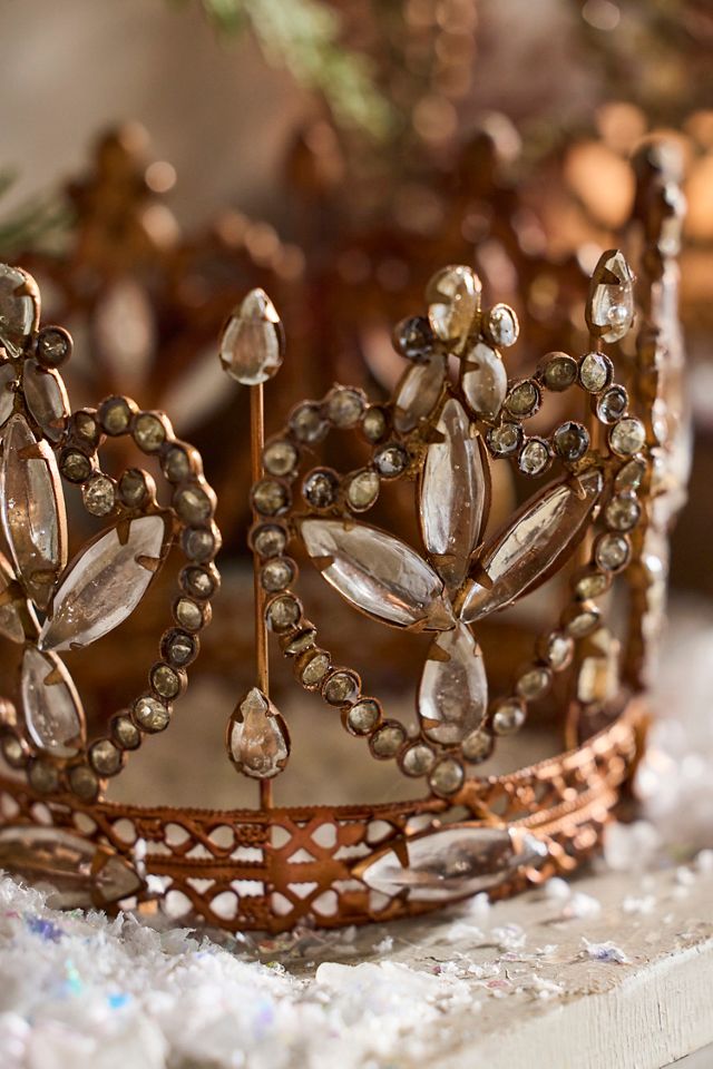 Pearl Beaded Crown, Small #1