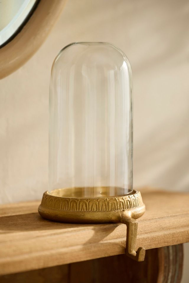 Glass Cloche Stocking Holder #1