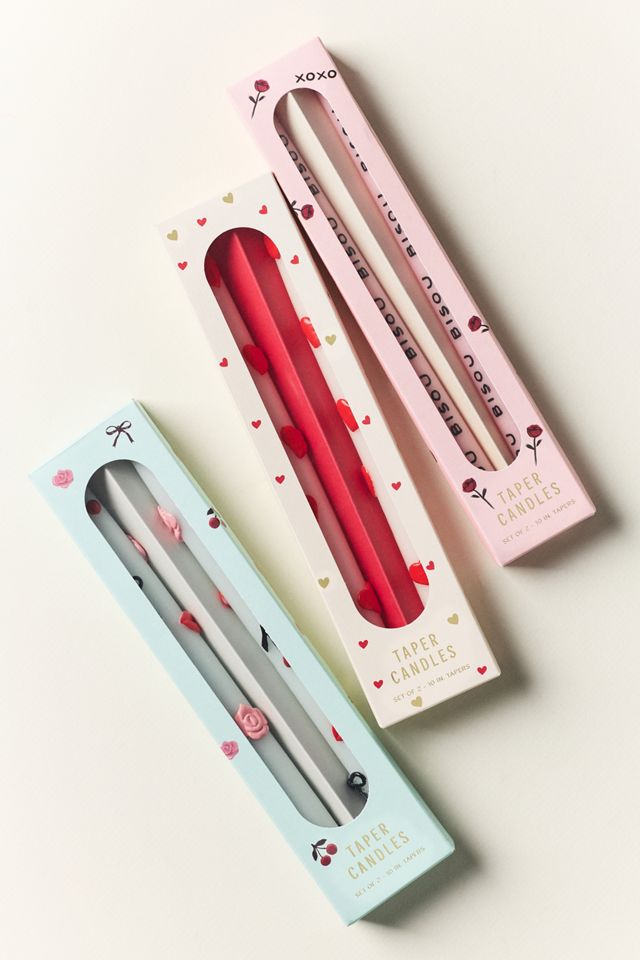 The Amour Heart Taper Candles, Set of 2 #1