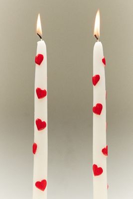 The Amour Taper Candles, Set of 2