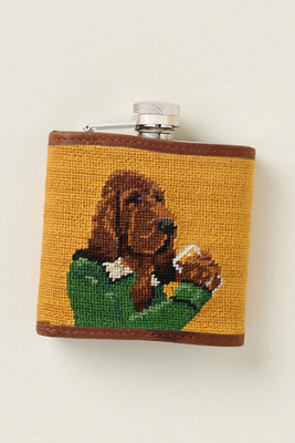 Smathers & Branson Old Sport Flask In Animal Print