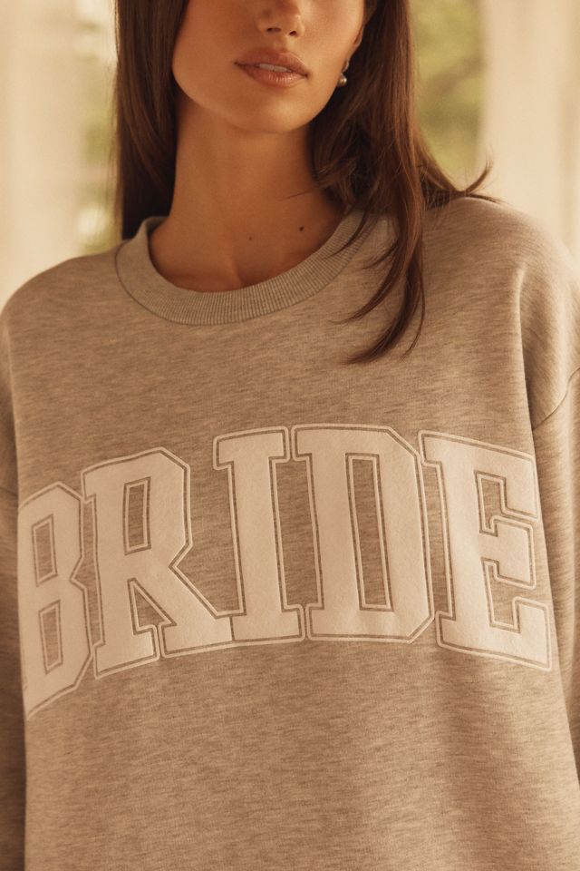 By Anthropologie Weddings Bride Crew-Neck Sweatshirt #3
